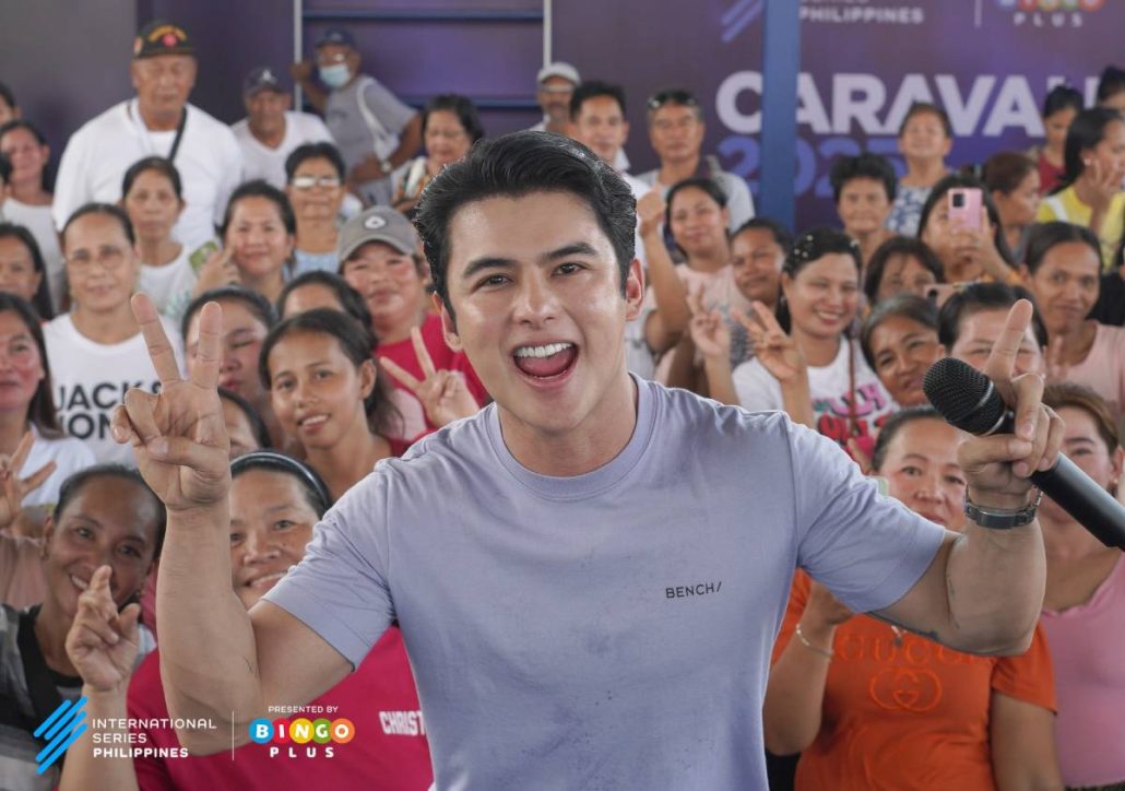 Teejay Marquez bringing the fun to caravan participants in Bulacan