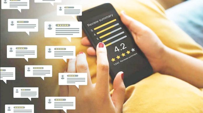 DTI_warns.JPG_resized Online product reviews are important for shoppers. They can use reviews to find answers to their questions, choose between different sizes or colors and discover more in-depth information about a company, according to indeed.com. GETTY/FORBES.COM PHOTO