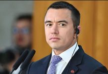 Ecuadorean President Daniel Noboa. REUTERS