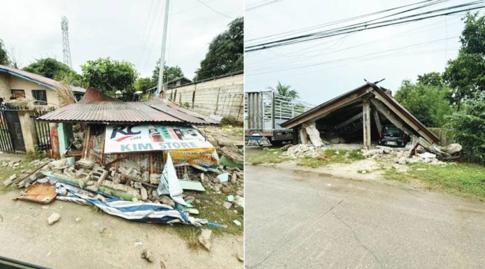 Homes Houses and other structures in Bogo City collapse after a magnitude 6.9 earthquake shook the northern section of Cebu province on Sept. 30. PHOTOS COURTESY OF CEBU PEOPLE’S ACTION CENTER FACEBOOK