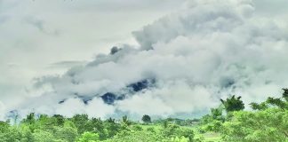 Time-lapse footage of ash emission at the summit crater of Kanlaon Volcano that occurred at 12:37 p.m. to 12:57 p.m. on October 30, 2025. SCREENGRAB FROM PHIVOLCS FB