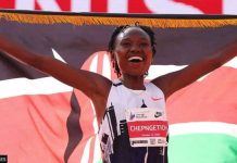 Kenyan marathon world record holder given three-year ban Ruth Chepngetich celebrates after setting a world record at the Chicago Marathon in 2024. She surpassed Ethiopian Tigst Assefa's previous women's marathon world record by nearly two minutes. GETTY IMAGES
