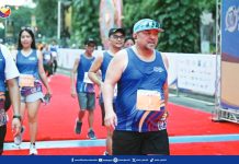 Philippine Charity Sweepstakes office General Manager Melquiades A. Robles (left photo) leads the 2025 PCSO Charity Run on Sunday, October 12, 2025.