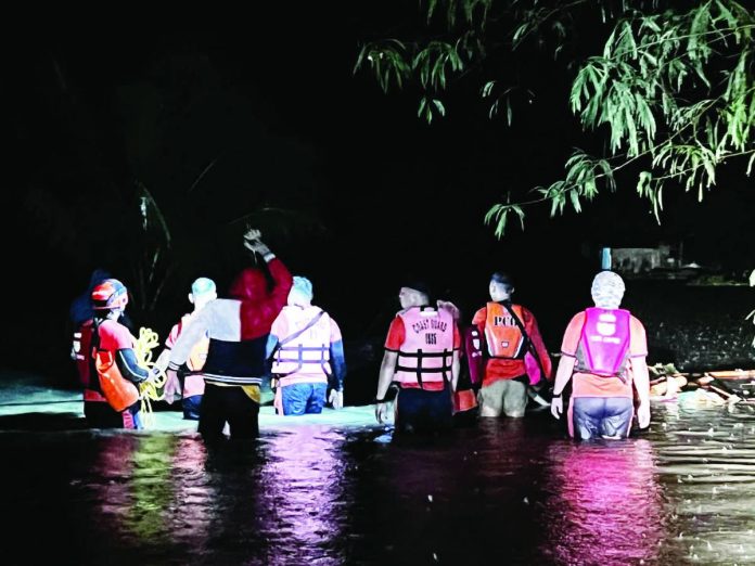 Roxas City suspension_compressed Roxas City’s Bureau of Fire personnel carried out rescue operations on the evening of October 18, 2025 in several barangays affected by heavy flooding caused by Tropical Storm “Ramil.” MAYOR RONNIE DADIVAS FB PHOTO