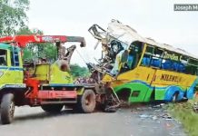 More than 40 people dead after multi-vehicle crash in Uganda Four vehicles are involved in a crash on a major highway on the Kampala-Gulu Highway in Uganda. Forty-six people have been killed, the police say. BBC