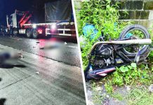 A head-on crash between a motorcycle and a truck claimed the life of a 52-year-old father and left his eight-year-old son injured in Barangay Tagas, Tangalan, Aklan, on Friday, Oct. 17, 2025. RADYO TODO AKLAN 88.5 FM PHOTOS