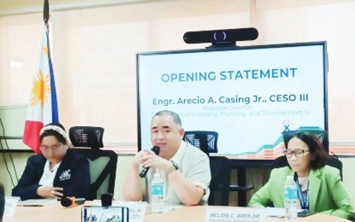 data-driven_resized Department of Economy, Planning and Development - Region 6 director Arecio Casing Jr. (center) underscores the need to strengthen data collection and promote statistics-based planning during a press conference on Oct. 6 in Iloilo City. Casing said their office continues to advocate for reliable data as the foundation of effective policy and development planning. PNA
