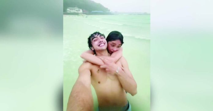 Joaquin Enriquez and Maymay Entrata. SCREENGRAB FROM @JOAQUINENRIQUEZZ/IG