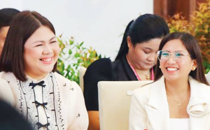 mai lovelove raisa copy RATING THE MAYOR. Iloilo City vice mayor Lady Julie Grace Baronda (right) gives Mayor Raisa Treñas a performance rating of eight out of 10 following the latter’s first State of the City Address, while urging stronger action on tax relief and traffic management.