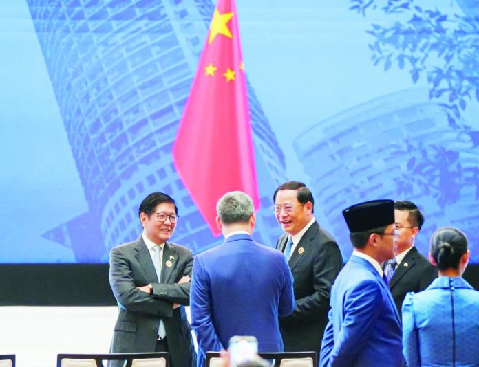 The signing of the upgraded SEAN-China Free Trade Area 3.0 supports the Philippines’ micro, small and medium enterprises, strengthens supply chains, and creates new opportunities in the digital and green economy, according to President Ferdinand ''Bongbong'' Marcos Jr. (left). BONGBONG MARCOS/FACEBOOK PHOTO