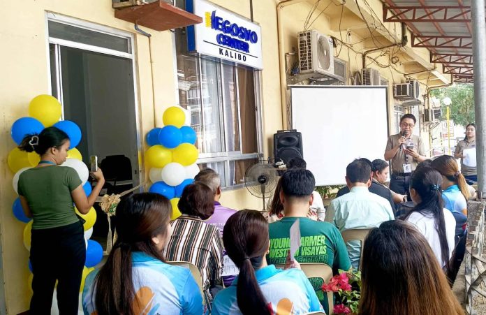 The Department of Trade and Industry-Aklan opened the 19th Negosyo Center in the province. The center is located at the ground floor of the old Kalibo municipal hall building in Barangay Poblacion. PIA PHOTO