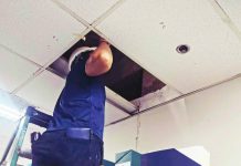 ‘Strongest’ earthquake in weeks prompts safety checks in Iloilo CHECKING FOR QUAKE IMPACT. A provincial engineer examines the ceiling and internal structure of an office at the Iloilo Provincial Capitol as part of post-earthquake safety assessments ordered by Gov. Arthur Defensor Jr. after the magnitude 4.4 tremor on Oct. 15. PHOTO FROM PDRRMO ILOILO - OPERATIONS CENTER