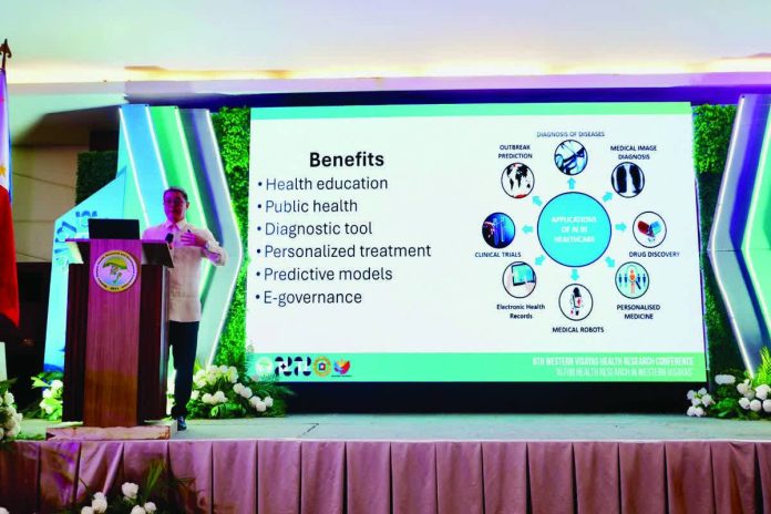 neljoy_change_driver_resized_compressed Director Rowen Gelonga of the Department of Science and Technology in Western Visayas says the agency is already preparing the region for artificial intelligence integration through multi-sectoral partnerships. “We are one in consonance with other stakeholders. It’s not only the government exerting effort but also the private sector,” he says during the 6th Western Visayas Health Research Conference in Iloilo City. DOST-6 PHOTO