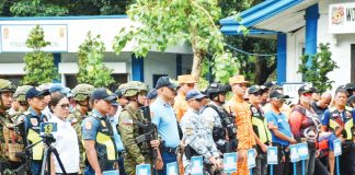 Nearly 2,000 security personnel were deployed across Bacolod City, particularly at the four main sites of the MassKara Festival 2025, to ensure the safety and security of festival-goers. NEGROS OCCIDENTAL PNP PHOTO