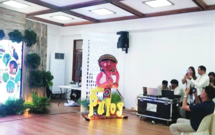 “Puloy,” Antique’s Binirayan Festival official mascot, is unveiled to highlight the Tourism Month Culmination Activity on Monday, Sept. 29, 2025. PNA PHOTO BY ANNABEL CONSUELO PETINGLAY