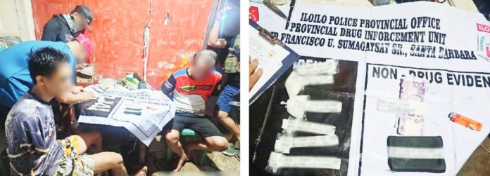ruby_shabu_copy_resized Police operatives arrest two suspected drug personalities during a buy-bust operation in Barangay Tacbuyan, Estancia, Iloilo on October 25. The operation, which stemmed from two weeks of surveillance, led to the confiscation of around 120 grams of suspected shabu valued at P816,000. Photos courtesy of Iloilo Police Provincial Office
