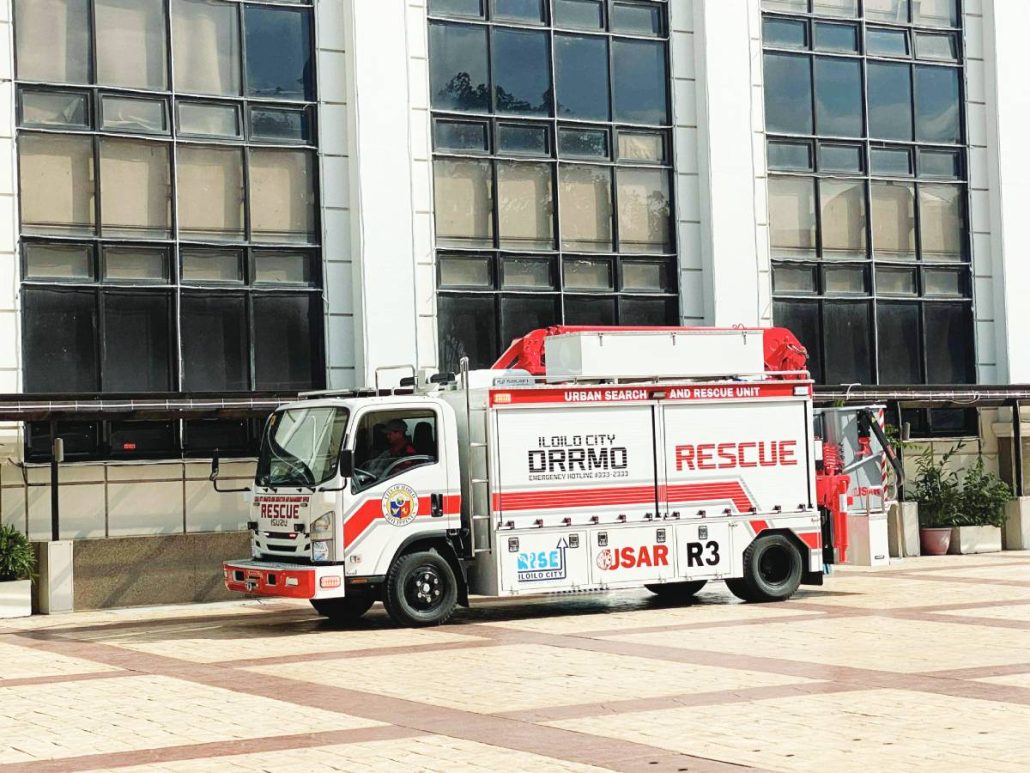 Darwin Papa, chief of the Disaster Response Division of the Iloilo City Disaster Risk Reduction and Management Office (CDRRMO), says the search and rescue vehicles are ready to be deployed during disasters such as earthquakes. MAI LADIAO/PN