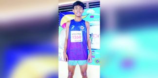 Kian Labar of Dingle, Iloilo flashes a smile after his record-breaking sprint in the Batang Pinoy 2025 National Championships. PHOTO COURTESY OF RAY CABARLES