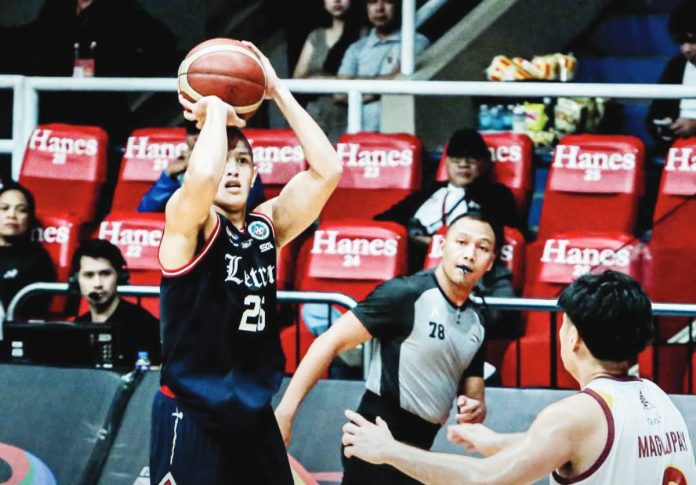 sports Letran Johnsherick Estrada spearheaded Colegio de San Juan de Letran Knights’ victory over University of Perpetual Help Altas. PHOTO COURTESY OF NCAA/GMA SPORTS