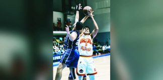 Jervy Cruz anchored Basilan Star Horse Viva Portmasters’ double-overtime win against GenSan Warriors with a game-winning triple. PHOTO COURTESY OF BASILAN VIVA PORTMASTERS
