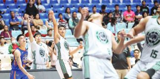 Rookie John Matthew Bravo leads Terrafirma Dyip’s upset victory over NLEX Road Warriors. PBA PHOTO
