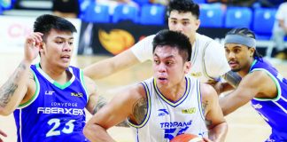 Rey Nambatac delivered clutch baskets in the final minutes to secure TNT Tropang 5G’s road victory over Converge. PBA PHOTO