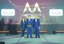 Vista Land celebrates four consecutive years of corporate governance recognition Vista Land & Lifescapes, Inc. won two Golden Arrows at the ASEAN Corporate Governance Scorecard Golden Arrow Recognition Awards. The award was received on behalf of the company by Chief Financial Officer Brian Edang (center).