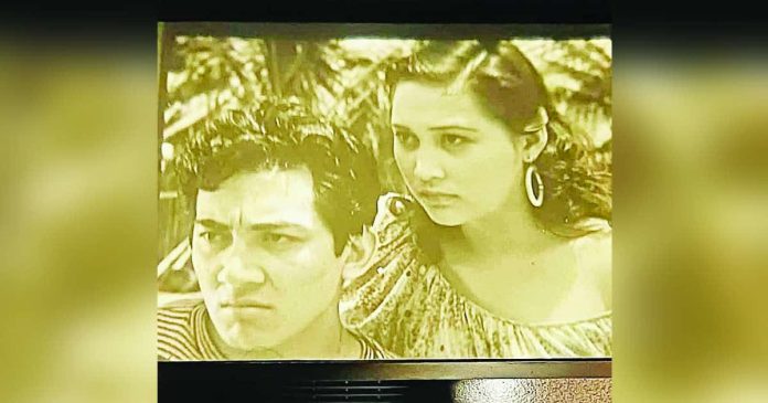 Film historian Nick Deocampo (left) found a copy of 1936 film “Diwata ng Karagatan” (right) in Belgium. NICK DEOCAMPO/FACEBOOK PHOTOS