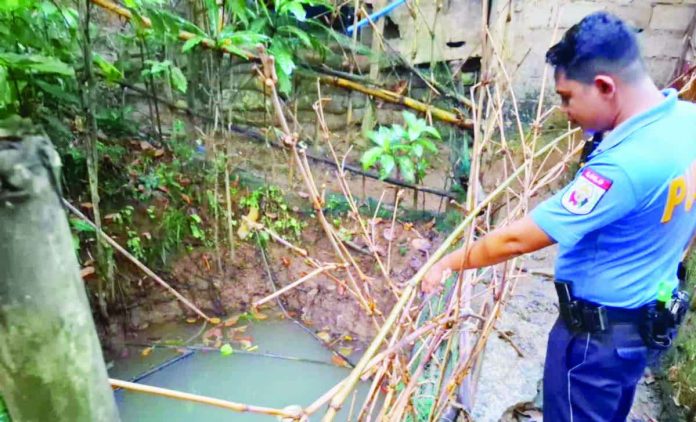 The well in Purok 5, Barangay Botongon, Estancia, where a five-year-old girl tragically drowned on November 23. ESTANCIA MPS 