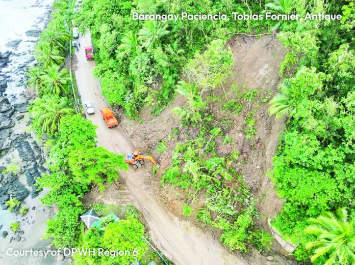 Antique_typhoon_damage_copy_resized_compressed Landslide debris caused by Typhoon “Tino” in Brgy. Paciencia, Tobias Fornier, and Brgy. Iba, Anini-y, Antique. DPWH-6 PHOTO