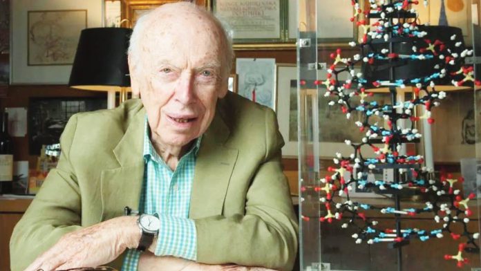 In one of the greatest breakthroughs of the 20th Century, James Watson identified the double-helix structure of DNA in 1953 alongside British scientist Francis Crick, setting the stage for rapid advances in molecular biology.