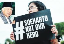Heated protests erupt in Indonesia following declaration of dictator Suharto a ‘national hero’ Suharto (inset), Indonesia’s dictatorial president who died in 2008, continues to divide Indonesians today. GETTY IMAGES