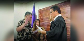 The new mayor of Libacao, Aklan, former Sangguniang Bayan Member Tim Bryan Teodosio, formally took his oath of office on Wednesday, November 19, at the Aklan Regional Trial Court. K5 NEWS FM KALIBO PHOTO