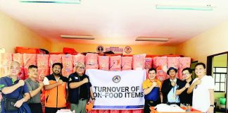 Regional Director Raul Fernandez of the Office of Civil Defense Region 6 personally handed over hygiene kits and family packs to the Office of the Provincial Disaster Risk Reduction and Management Officer in Antique, providing immediate relief to families affected by recent typhoons. PROVINCE OF ANTIQUE PHOTO