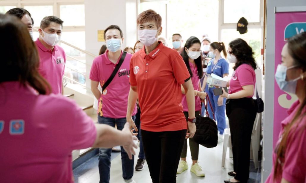 Malina Ngai, Group CEO of AS Watson arrives at Daraga Doctor’s Hospital