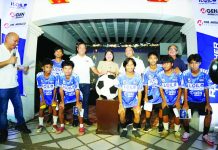 POWER OF COLLABORATION: Iloilo City Gov’t, MGEN illuminate La Paz Football Ground — another proof of strong PPP in the metro LIGHTING THE FUTURE OF ILOILO CITY SPORTS. Mayor Raisa Treñas, together with Meralco PowerGen Corporation’s Panay Site head Atty. Antonio “Jun” J. Cabalhug Jr. and One Meralco Foundation president Jeffrey O. Tarayao, lead the ceremonial lighting of the La Paz Plaza Football Ground — the first internationally compliant football lighting system in Western Visayas for a plaza-based facility. The upgraded field now features professional-grade lighting that allows for evening play, training sessions, and events, further strengthening Iloilo City’s reputation as a hub for grassroots sports and community life. Also in photo are coach Noche Sison of Iloilo City Football Club and local footballers. PHOTO CREDIT JADE DEQUIÑA/CMO