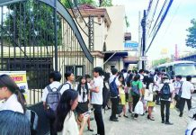 COORDINATED PATTERN? Series of bomb threats forces mass evacuations, shutdown of Iloilo schools West Visayas State University on Luna Street, La Paz, Iloilo City suspended in-person classes and evacuated students after receiving a bomb threat on Monday morning, November 17, 2025. FORUM-DIMENSIONS/FACEBOOK PHOTO