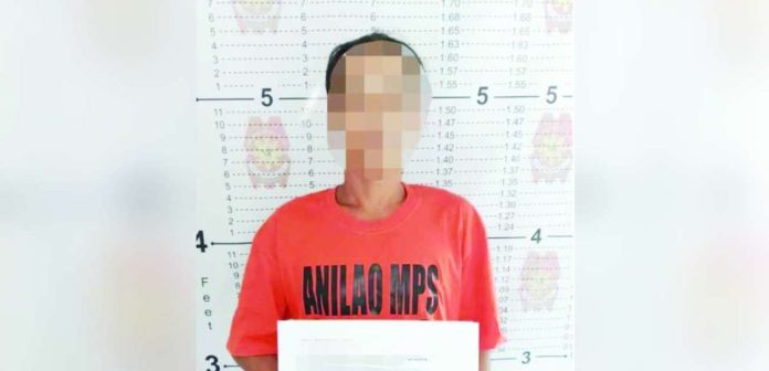 iloilo fugitive_superimposed_compressed Alias “Mark”, the No. 3 most wanted person in Iloilo Province, was collared in Barangay San Carlos, Anilao town, on Nov. 20, 2025. ILOILO POLICE PROVINCIAL OFFICE PHOTO