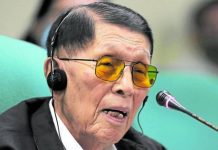 Juan Ponce Enrile passes away at 101 Juan Ponce Enrile. ABS-CBN PHOTO