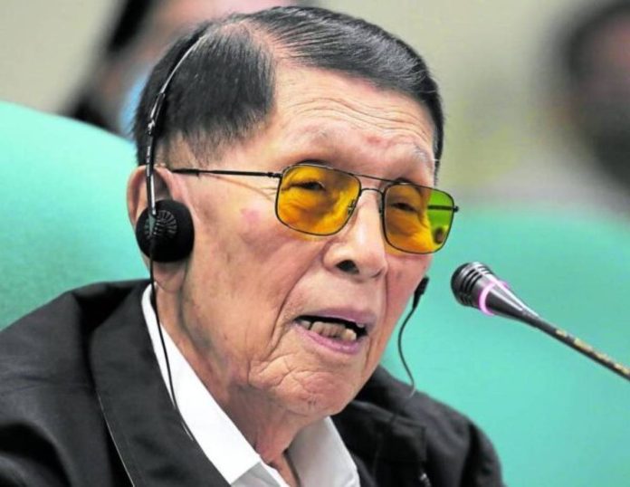 Juan Ponce Enrile Juan Ponce Enrile. ABS-CBN PHOTO