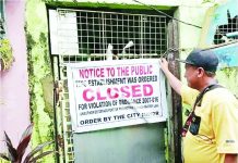 ILLEGAL OPERATION: Over 1,400 boardinghouses, 157 computer shops operating without permits in Iloilo City This boardinghouse in Molo, Iloilo City was served with a closure order by the Iloilo City Government for lack of a business permit. Data from the Iloilo City Boarding House Commission showed that 1,405 out of 3,320 inspected boardinghouses in the city lacked permits. PHOTO FROM ILOILO CITY BOARDING HOUSE COMMISSION FACEBOOK PAGE