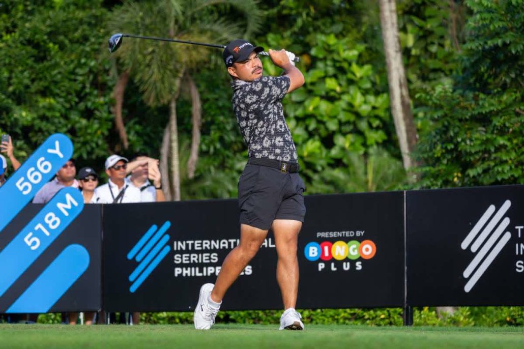 Miguel Tabuena swinging above the odds