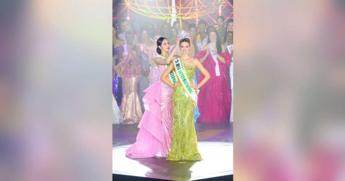 miss intl1 copy_superimposed Newly crowned Miss International 2025 Catalina Duque (right) with her predecessor Huynh Thi Thanh Thuy (left). MISS INTERNATIONAL/FACEBOOK PHOTO