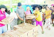 P12.4-M DSWD aid reaches ‘Tino’-hit families Residents in Iloilo receive Family Food Boxes from personnel of the Department of Social Welfare and Development (DSWD) Region 6 as part of the agency’s ongoing relief distribution for families affected by Typhoon “Tino.” DSWD has so far released over P₱12.4 million worth of aid to affected communities across Western Visayas. DSWD-6 PHOTO