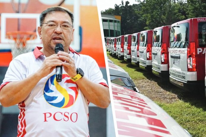 robles Philippine Charity Sweepstakes Office General Melquiades Robles (left) says they will continue to work hard to attain their target of distributing 1,724 target patient transport vehicles for this year. MELQUIADES ROBLES/FACEBOOK PHOTOS