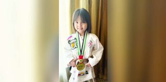 Aielle Aguilar topped the Kids 2, Girls Gi, 22-kg A Class (grey belt division) of the Abu Dhabi World Professional Jiu-Jitsu Championship. CONTRIBUTED PHOTO