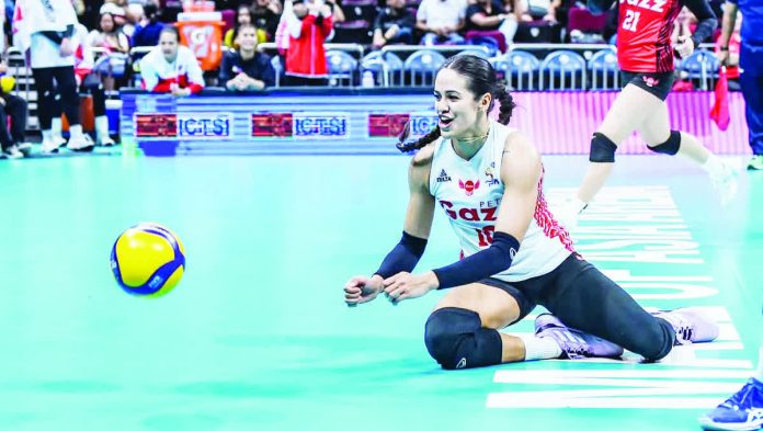 sports_Angels_copy_resized_compressed Petro Gazz Angels’ Brooke Van Sickle reacts after failing to save the ball during a rally against PLDT. PVL PHOTO