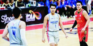 T-Mc Ongotan spearheaded Arellano University Chiefs' upset win over Mapua University Cardinals. NCAA PHOTO