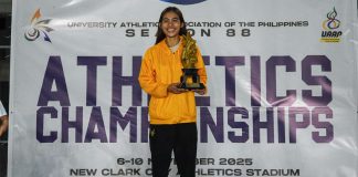 Ilongga distance runner Edna Magtubo of Far Eastern University was named UAAP Season 88 Most Valuable Player after leading the Lady Tamaraws to back-to-back championships. UAAP PHOTO