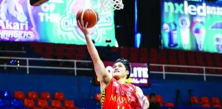 Mapua’s Cyril Gonzales led the Cardinals’ charge in their must-win game against the College of Saint Benilde Blazers. NCAA PHOTO